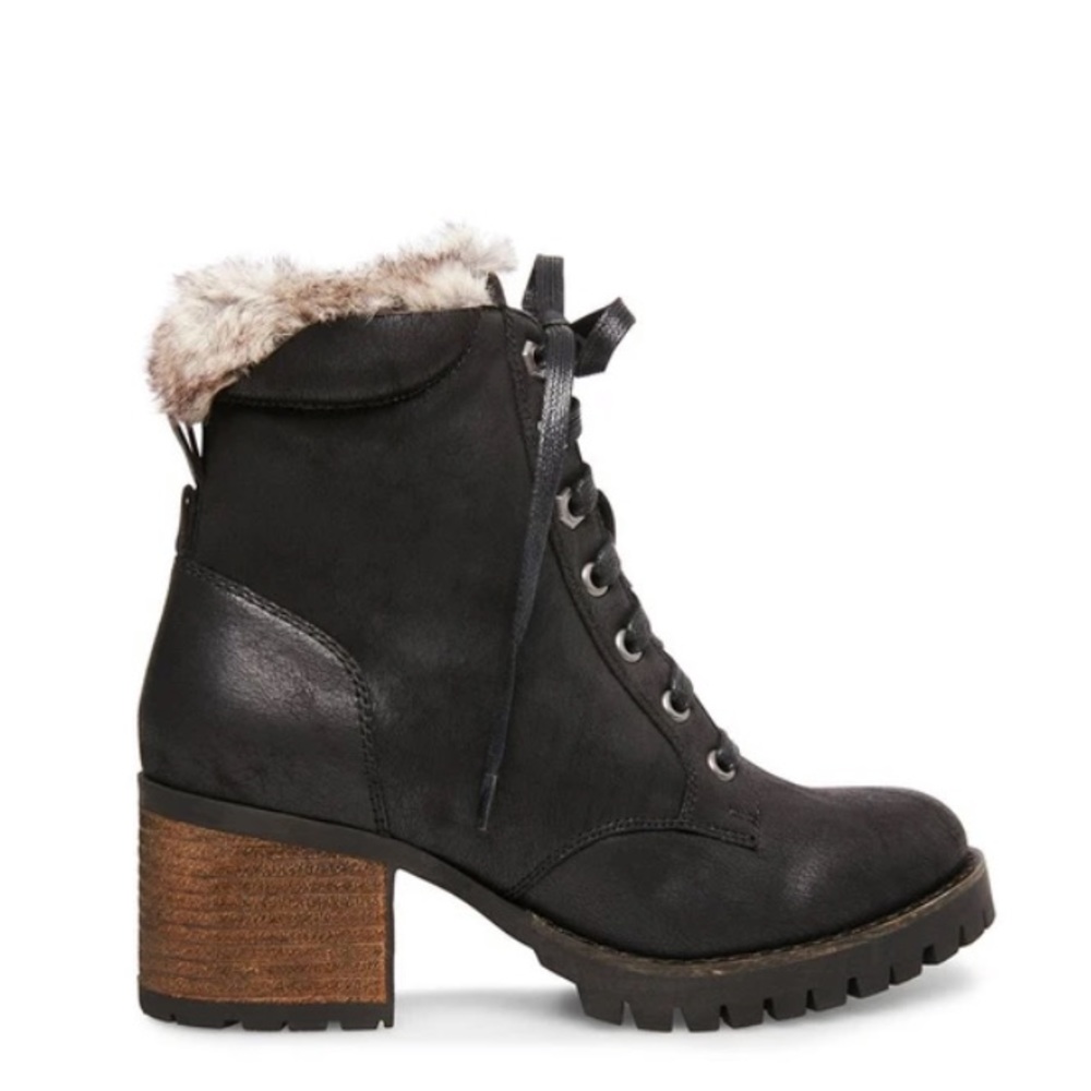 Steve Madden new combat black boots 8